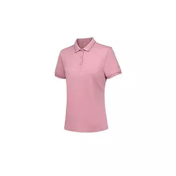 Li Ning Lifestyle Series однотонная удобная универсальная дышащая повседневная рубашка поло с коротким рукавом женские топы светло-розового цвета APLT084-2 S
