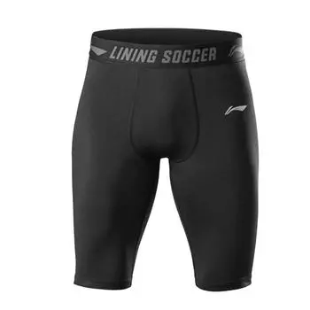 Li-Ning Lightweight Breathable Fitted Quick-Dry Sports Shorts Unisex shorts Black UYIS-003 L