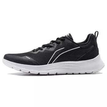 Li-Ning Lightweight Feather Series Wear-Resistant Non-Slip Low-Top Running Shoes Men Sneakers Black White ARST065-3 41