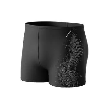 Li-Ning Lightweight Quick-Dry Swim Trunks Men swimwear Black White LNKT956-1 L