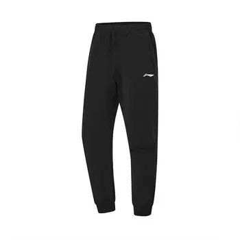 Li-Ning Lightweight Skin-Friendly Breathable Training Knitted Sports Pants Men Bottoms Black AKLU993-0 M