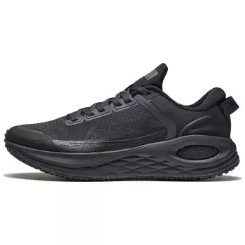 Li Ning Lijun 6 Essential Casual Fashion Нескользящие износостойкие дышащие низкие кроссовки для бега для мужчин черные ARZT011-1 44