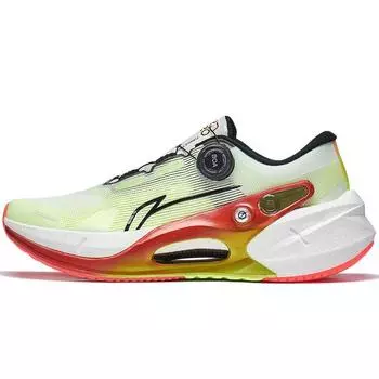 Li Ning Lijun 7 Pro Нескользящие износостойкие дышащие низкие повседневные кроссовки для бега мужские кроссовки белые зеленые желтые ARZT001-4 42