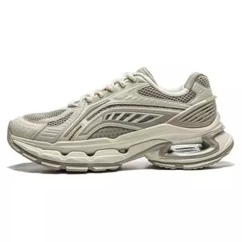 Li Ning Lijun BOW Sports Shock Absorbing Non-Slip Low-Touch Running Shoes Men sneakers Green Gray AZGU007-1 41