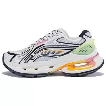 Li Ning Lijun BOW универсальные амортизирующие износостойкие низкие повседневные туфли женские кроссовки Candy-Gray AZGT068-4 36