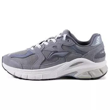 Li Ning Lijun Runner износостойкие нескользящие амортизирующие низкие повседневные туфли женские повседневные туфли серые AZGT012-1 36