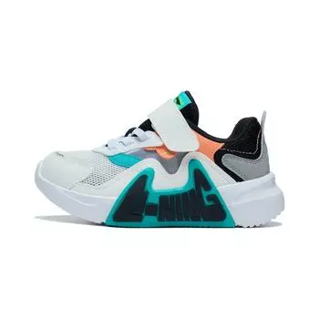 Li Ning LN 90 летние удобные нескользящие износостойкие спортивные повседневные туфли детские туфли белые синие YKNT054-1 26
