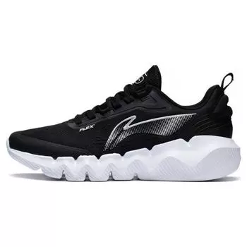 Li Ning Ln Flex удобные повседневные нескользящие прочные низкие спортивные туфли мужские кроссовки черные AGLT031-2 40