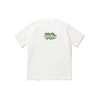 Li-Ning Футболка свободного кроя с логотипом и круглым вырезом, унисекс, цвет молочно-белый AHSU225-5 L