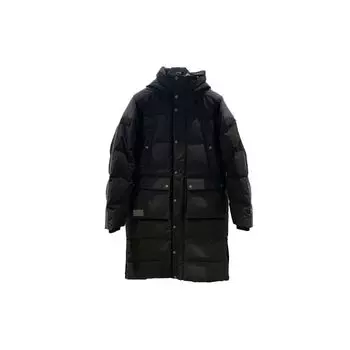 Li Ning Long ветрозащитная теплая спортивная куртка-пуховик мужская куртка черная AYMP191-1 XL