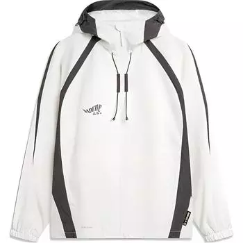 Li-Ning Loose Fit Hooded Drawstring Jacket Men Jacket Off-White AFDU067-1 XXL