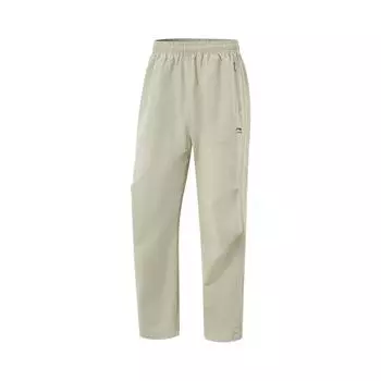 Li-Ning Loose Fit Straight Leg Drawstring Solid Color Knitted Sports Pants Men Bottoms Lime AYKV227-1 XL