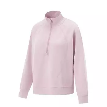 Li-Ning Loose Knit Sports Long Sleeve Pullover T-Shirt Women Tops Milk-Pink AWDV358-6 XS