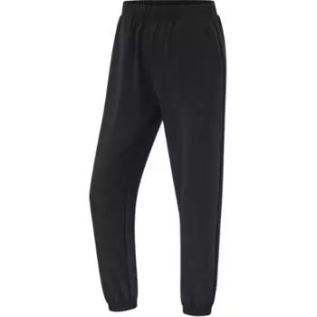 Li-Ning Loose Mid Waist Warm Fleece Lined Drawstring Knitted Sports Pants Women bottoms Black AYKU542-1 L