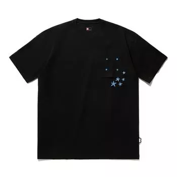 Li-Ning Loose Simple Printed Round Neck Sports T-Shirt Men Tops Black AHSU257 S