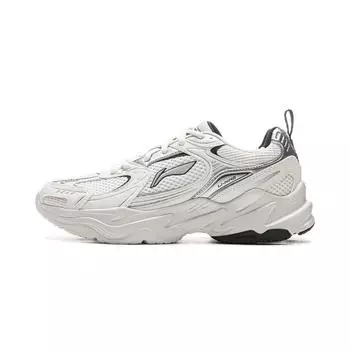 Li Ning Meteor 2K универсальные ретро толстые подошвы высота увеличивается амортизация нескользящие износостойкие низкие папины туфли женские кроссовки AGCU358-1 36