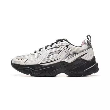 Li-Ning Meteor 2K Versatile Retro Casual Thick Sole Height Increasing Shock Absorbing Non-Slip Wear-Resistant Low-Top Dad Shoes AGCU358-3 35