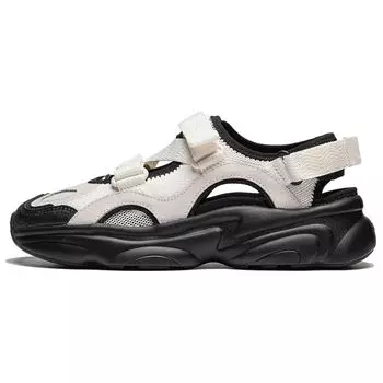 Li Ning Milk Coconut 2.0 V2 удобные простые легкие прочные дышащие толстые подошвы увеличенной высоты ретро сандалии Мэри Джейн AGCU182-1 39