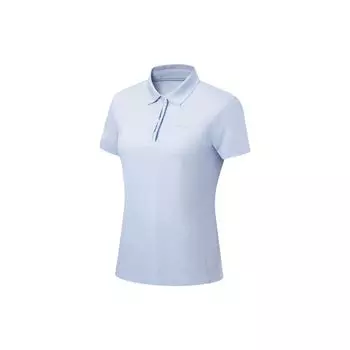 Li Ning Minimalist Dopamine Casual Sports Polo Shirt Women tops Sky-Blue APLU256-3 XS