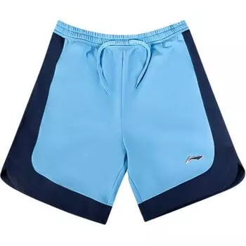 Li Ning Мода Спорт Минималистичный Логотип Бренда Колорблок Повседневные Шорты Мужские шорты YKSU073-4 S