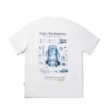 Li Ning Модная спортивная серия Футболка с принтом букв, с круглым вырезом, удобная, дышащая, универсальная, свободного кроя, с коротким рукавом, мужская, топы, стандартная - белая AHSV545-2 M