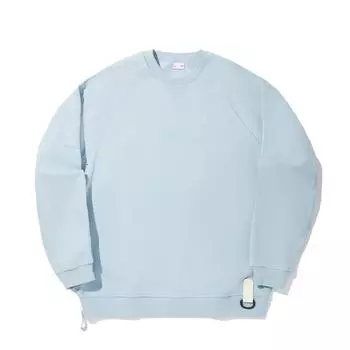 Li Ning Модная спортивная серия Однотонный с круглым вырезом Удобный Дышащий Универсальный Свободный Свитшот Мужской свитшот Светло-голубой AWDV687-2 S