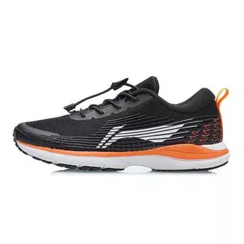 Li Ning модная удобная повседневная одежда дышащая легкая детская повседневная обувь детская повседневная обувь черный оранжевый YKFR094-3 35