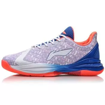 Li-Ning Модные амортизирующие нескользящие легкие низкие баскетбольные кроссовки мужские кроссовки красные синие ABCP035-1 44