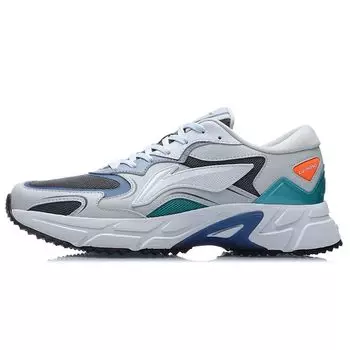 Li-Ning Модные дышащие легкие кроссовки с низким верхом унисекс кроссовки серые ARLR003-2 45