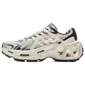 Li Ning Модные трендовые Lie Jun ACE 3.0 Износостойкие амортизирующие низкие повседневные кроссовки Унисекс Повседневная обувь Молочно-белый Черный AZGV151-1 38