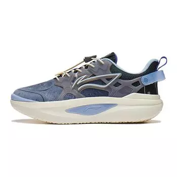 Li Ning Молодежная детская спортивная серия Beidou Удобная амортизирующая повседневная обувь с отскоком Детская повседневная обувь Shadow-Grey YKCT148-1 38
