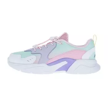 Li Ning Молодежная повседневная спортивная обувь Детские кроссовки Aqua Purple YKCR160-6 38
