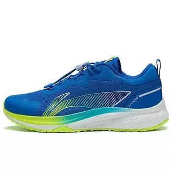 Li Ning молодежные детские спортивные трендовые амортизирующие отскок легкие нескользящие низкие кроссовки для бега ярко-синие детские кроссовки YKFS104-7 33