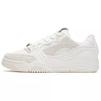 Li Ning Moon белые повседневные удобные толстые подошвы увеличивающие рост теплые нескользящие низкие кроссовки для скейтбординга женские кроссовки AGCS252-1 40