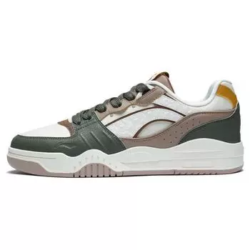 Li Ning Moon белые толстые подошвы, увеличивающие рост, износостойкие, дышащие, низкие, для скейтбординга, мужские кроссовки, зеленые, коричневые AGCS251-11 39