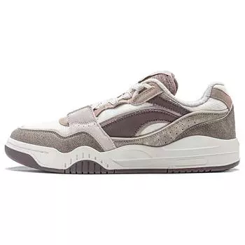 Li Ning Moon белые толстые подошвы, увеличивающие рост, нескользящие, износостойкие, низкие, кроссовки для скейтбординга, мужские кроссовки коричневые AGCS251-22 39