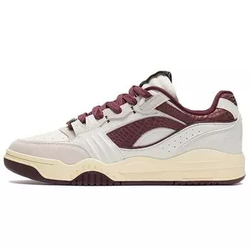 Li Ning Moon белые толстые подошвы, увеличивающие рост, нескользящие, износостойкие, легкие, низкие, для скейтбординга, красные, мужские кроссовки AGCS251-3 45