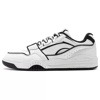 Li Ning Moon белые толстые подошвы, увеличивающие высоту, нескользящие, амортизирующие, низкие кроссовки, мужские кроссовки, черные AGCS251-30 44