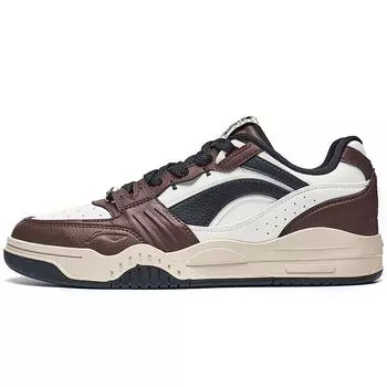 Li Ning Moon белые удобные толстые подошвы, увеличивающие рост, нескользящие, износостойкие, низкие повседневные туфли, мужские повседневные туфли, черные, коричневые AGCS251-10 40