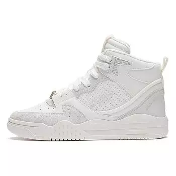Li Ning Moon белые удобные высокие спортивные повседневные туфли женские кроссовки Off-White AGCS250-3 36