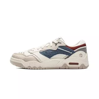 Li Ning Moon White 3 Универсальные Ретро Мода Классический Тренд Кроссовки на Толстой Подошве Нескользящие Амортизирующие Износостойкие Кроссовки с Низким Верхом для Скейтбординга AGCV077-14 39