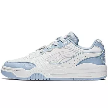 Li Ning Moon White Disney Marie Cat Collaboration Толстая подошва Увеличивающая рост Амортизирующая Легкая Низкая Кроссовки для скейтбординга Женские кроссовки AGCT416-4 36