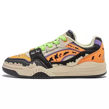 Li Ning Moon White Mischievous Night удобные прочные нескользящие дышащие низкие кроссовки для скейтбординга унисекс кроссовки оранжевые черные хаки AGCS427-17 36