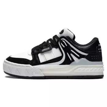 Li-Ning Morning Glow Fashion Светоотражающие низкие кроссовки, увеличивающие рост Женские кроссовки Белые Черные AGCS354-2 37