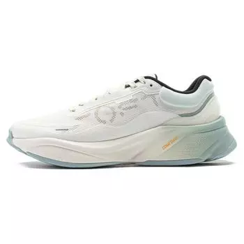 Li Ning Мягкая дышащая толстая подошва Увеличенная высота Амортизирующая прочная легкая низкая повседневная обувь Мужские кроссовки Белый Синий AGLU009-2 41