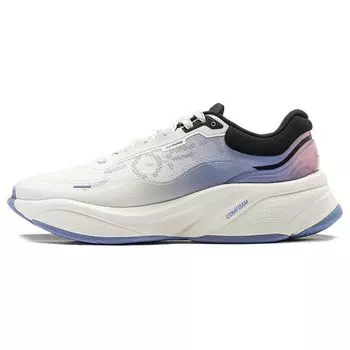 Li Ning Мягкая дышащая толстая подошва, увеличивающая рост, амортизирующая, легкая, низкая повседневная обувь, мужские кроссовки, белый, синий AGLU009-3 41