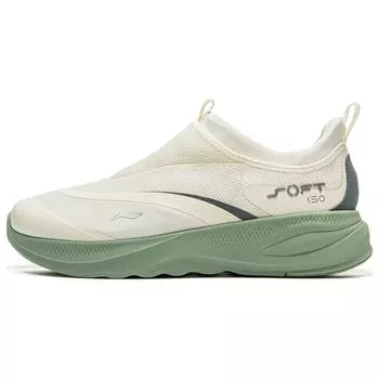 Li-Ning Мягкие Go 2 Ретро Универсальные Модные Классические Амортизирующие Нескользящие Износостойкие Низкие Повседневные Кроссовки Мужские Повседневные Кроссовки Молочно-Белый AGLV005-12 41