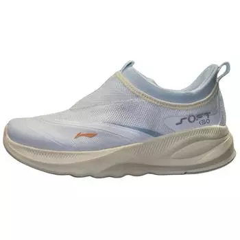 Li-Ning Мягкие Go 2 Удобные Универсальные Легкие Дышащие Амортизирующие Низкие Повседневные Кроссовки Женские кроссовки Синий Белый AGLV006-8 36