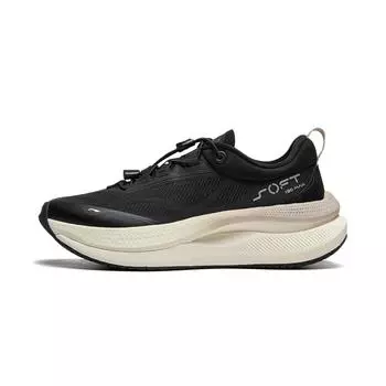 Li-Ning Мягкие кроссовки Go Max Retro с амортизацией, нескользящие, износостойкие, дышащие, с поддержкой отскока, с низким верхом, повседневные кроссовки AGLU046-1 37