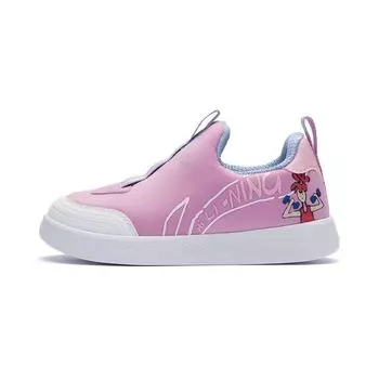 Li Ning мягкие удобные нескользящие износостойкие низкие детские кроссовки для скейтбординга детские кроссовки светло-фиолетовые YKNR148-2 31
